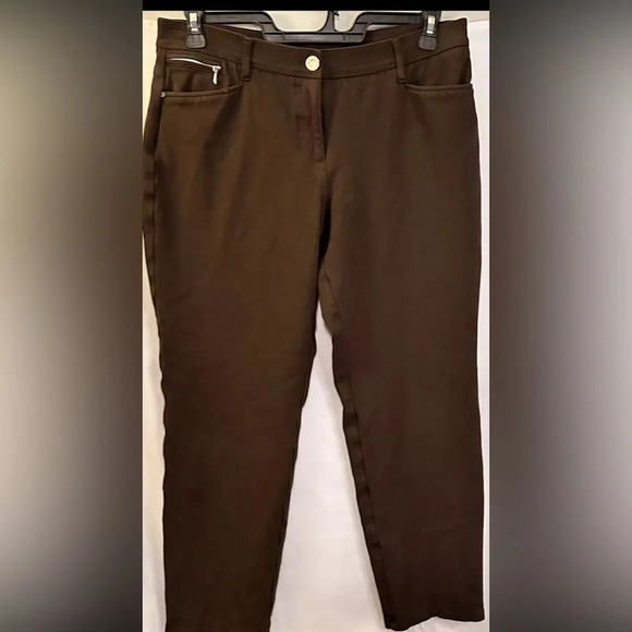 Chico's Pants - CHICO'S So Slimming Crop Chocolate Brown Pants Size 2 (18) EUC